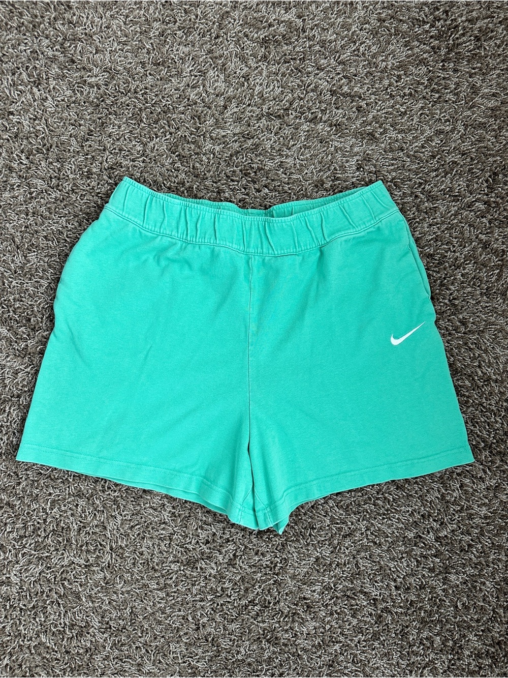 Nike Women's Green Sweat Shorts Size L